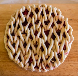 knit pi day pie